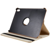 EIDERWOOD iPad 10.9" (2022) Klassisk Læder Flip Cover m. 360⁰ Ståfunktion - Khaki