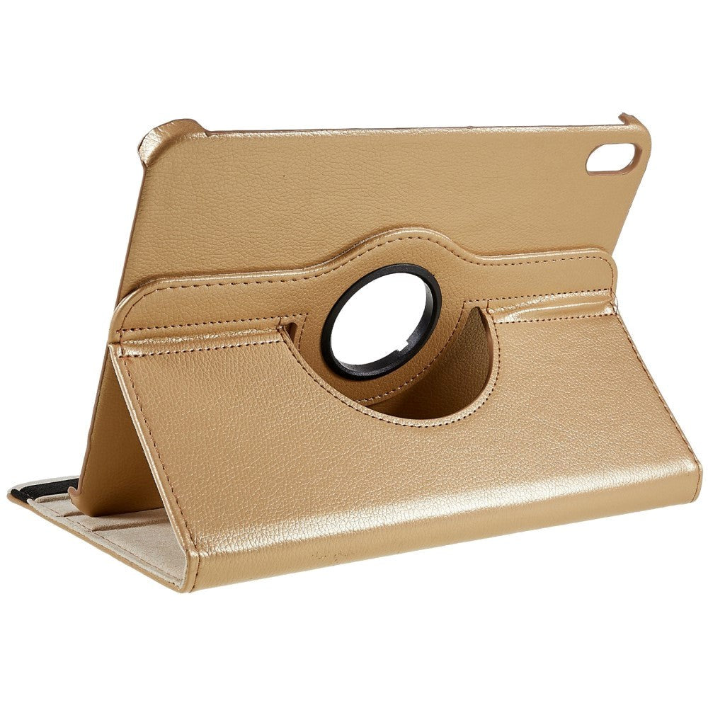 EIDERWOOD iPad 10.9" (2022) Klassisk Læder Flip Cover m. 360⁰ Ståfunktion - Khaki