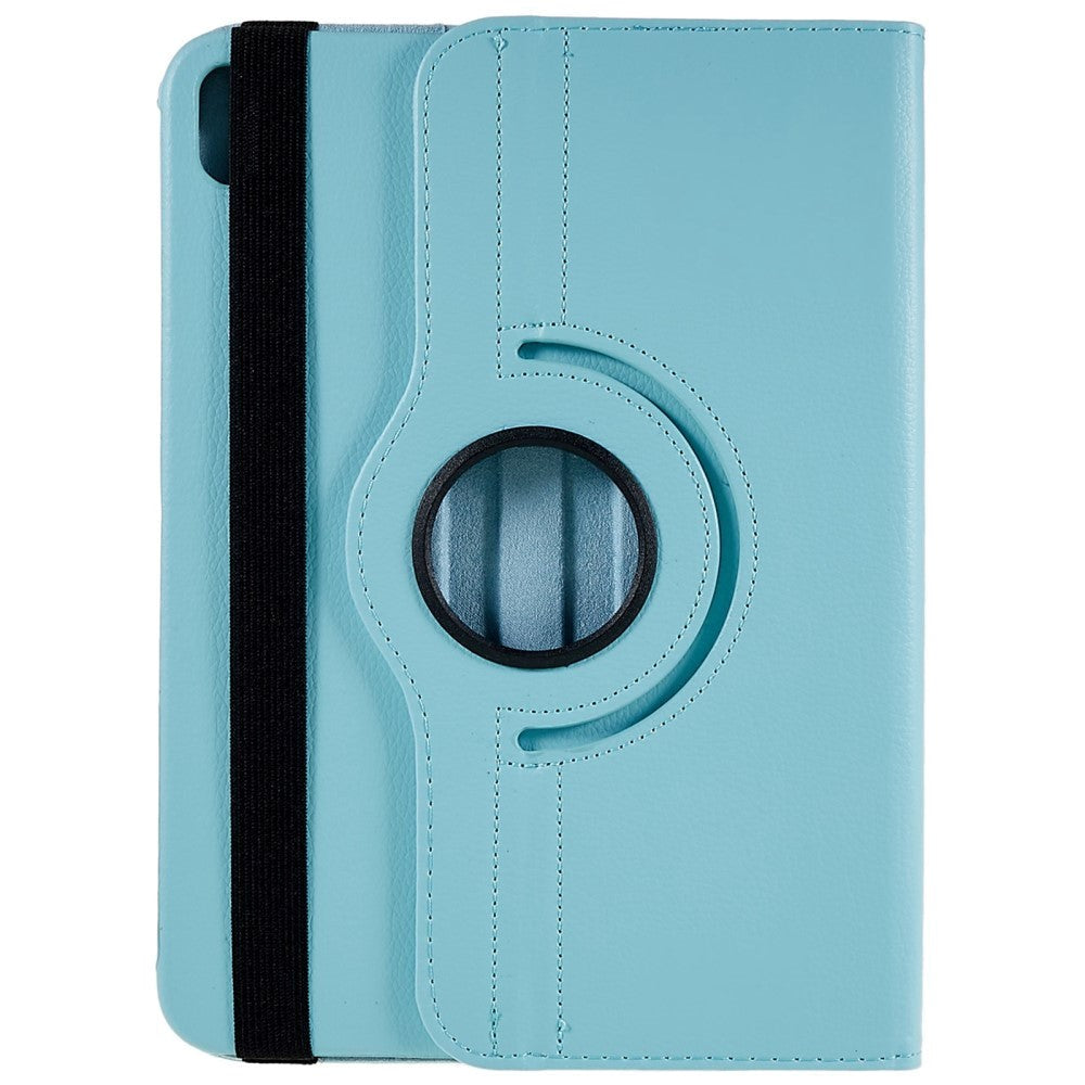 EIDERWOOD iPad 10.9" (2022) Klassisk Læder Flip Cover m. 360⁰ Ståfunktion - Lyseblå