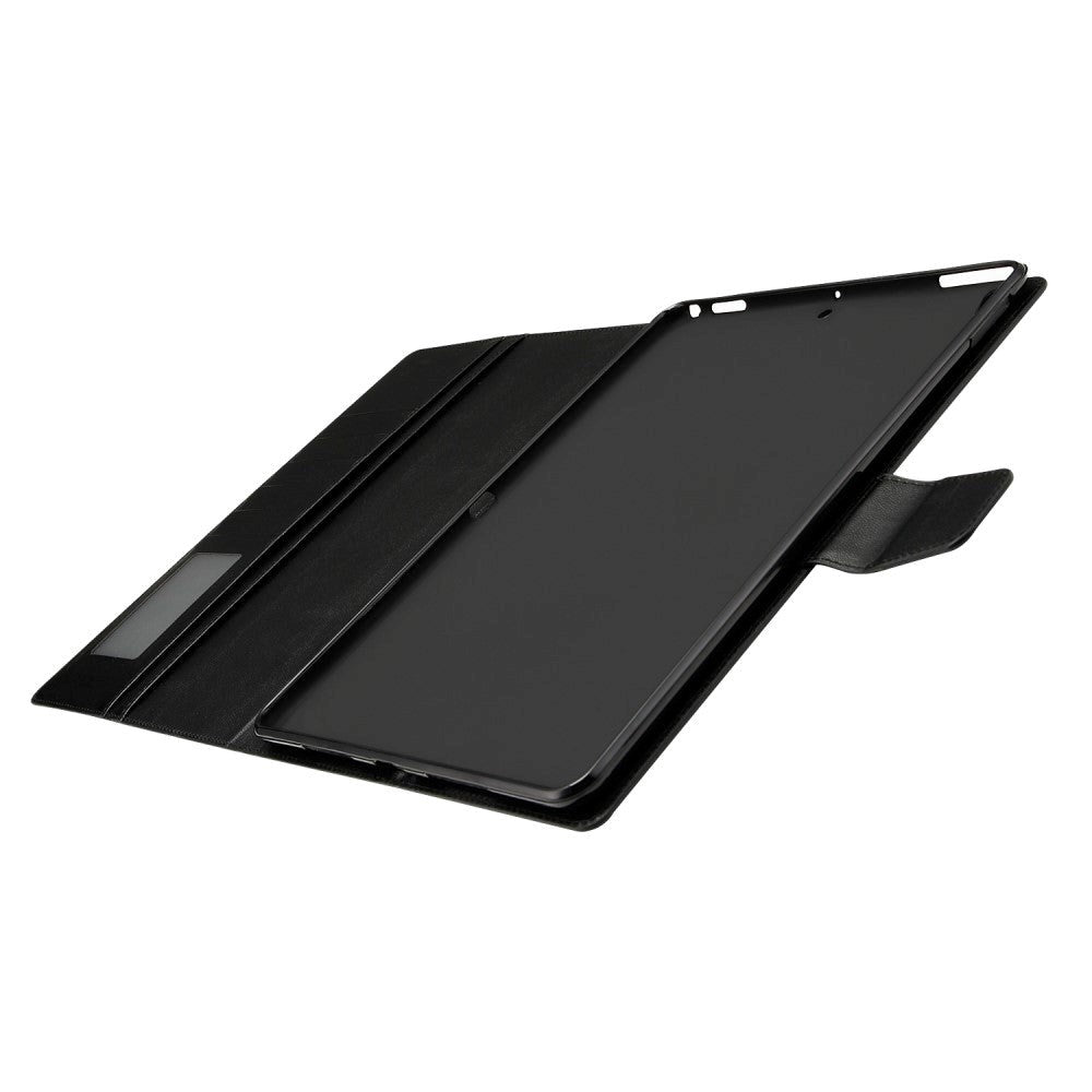 iPad 10.2" (2021 / 2020 / 2019) / Air (2019) / Pro 10.5" Kunstlæder Flip Cover m. Kortholder & Kickstand - Sort