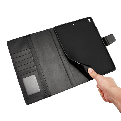 iPad 10.2" (2021 / 2020 / 2019) / Air (2019) / Pro 10.5" Kunstlæder Flip Cover m. Kortholder & Kickstand - Sort