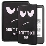 Amazon Kindle 11th Generation (2022) Kunstlæder Flip Cover m. Vågeblus Funktion - "Don't Touch Me"