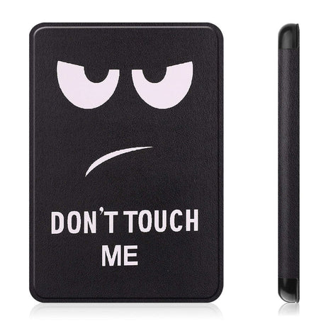 Amazon Kindle 11th Generation (2022) Kunstlæder Flip Cover m. Vågeblus Funktion - "Don't Touch Me"