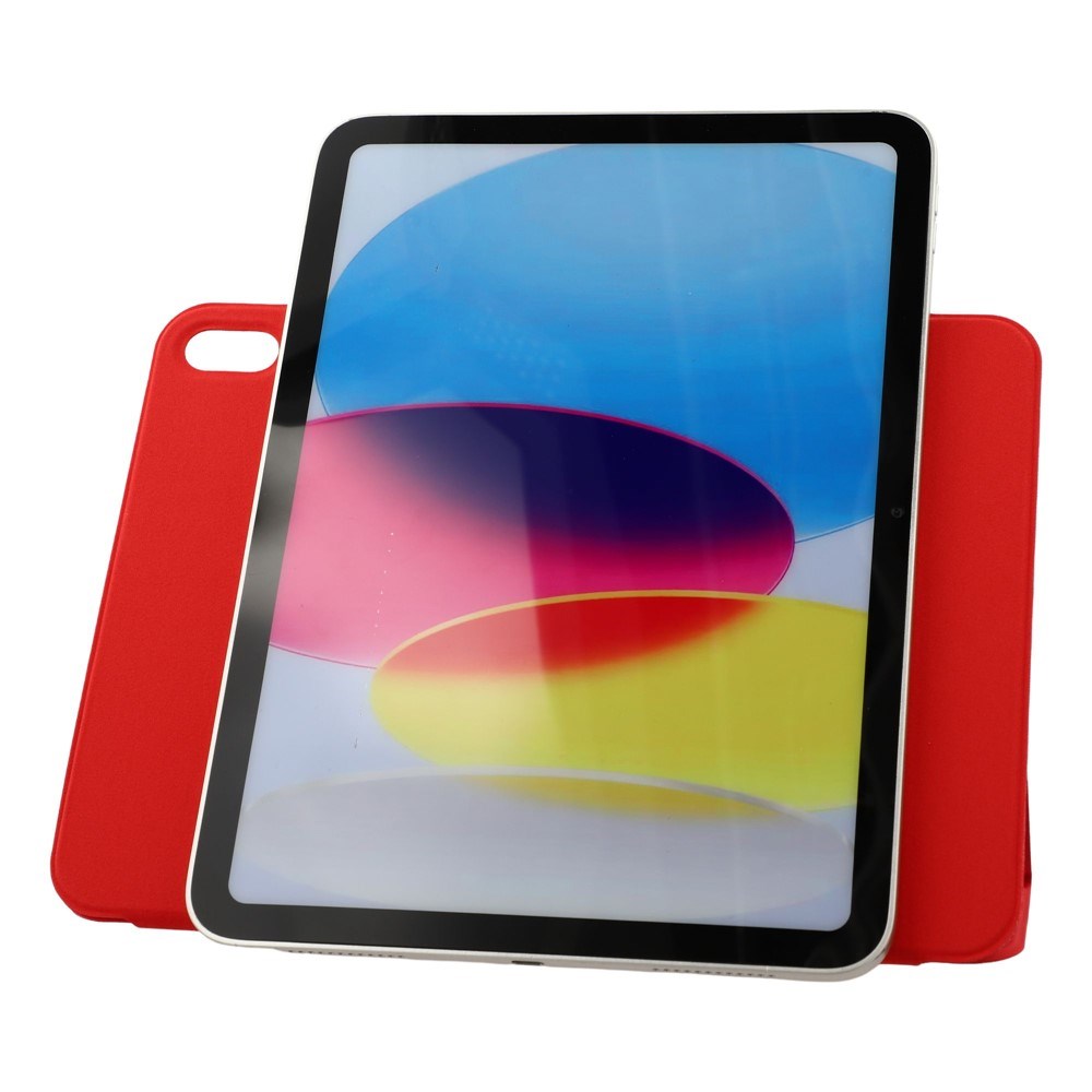 EIDERWOOD iPad 11" (2025) / iPad 10.9" (2024/2022) Magnetisk Tri-Fold Flip Cover - Rød