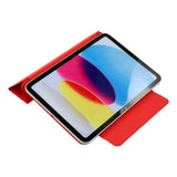 EIDERWOOD iPad 11" (2025) / iPad 10.9" (2024/2022) Magnetisk Tri-Fold Flip Cover - Rød