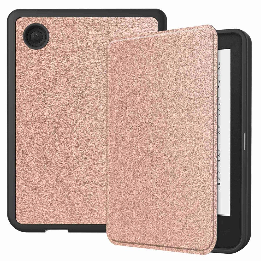 Kobo Clara 2E Kunstlæder Flip Cover - Rose Gold