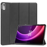 Lenovo Tab P11 Gen. 2 Tri-fold Læder Flip Cover m. Vågeblus Funktion - Sort