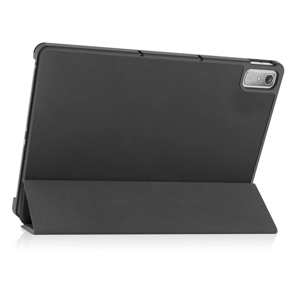 Lenovo Tab P11 Gen. 2 Tri-fold Læder Flip Cover m. Vågeblus Funktion - Sort