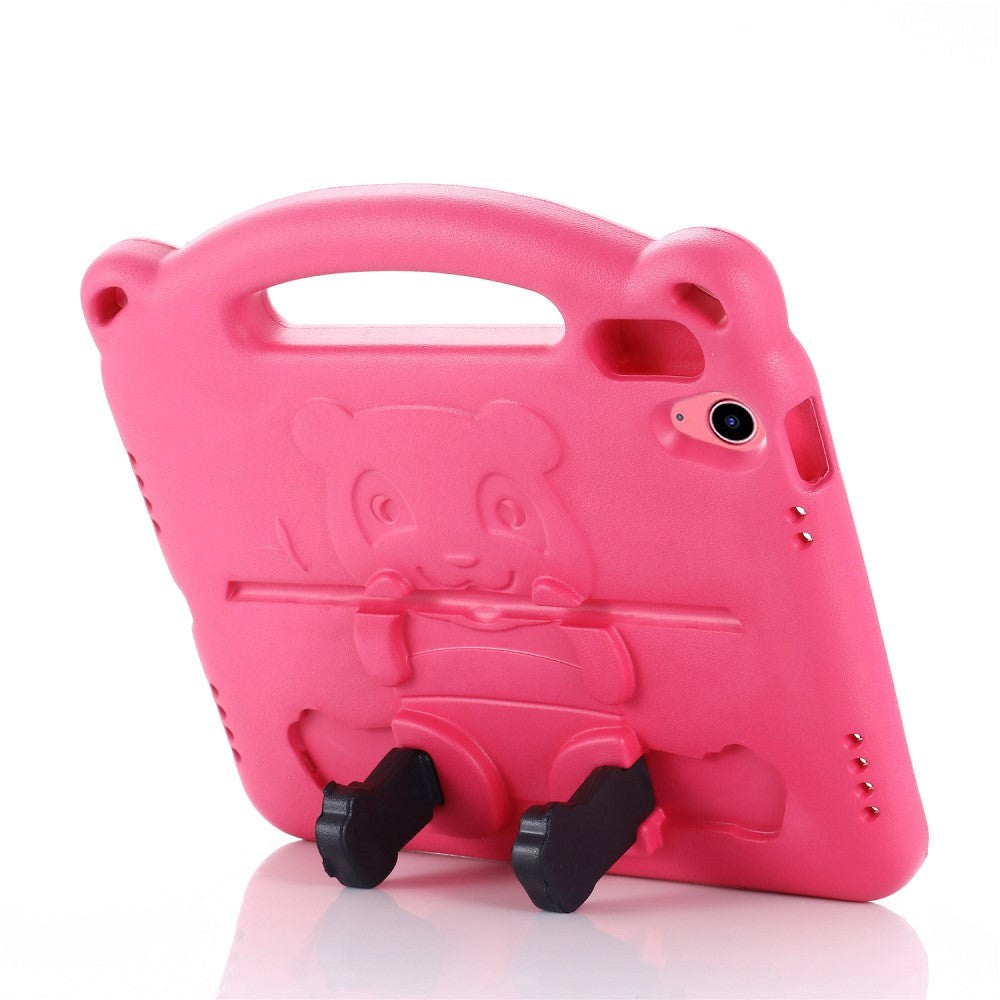 iPad 10.9" (2022) Cover til Børn - Panda Kickstand Cover - Pink