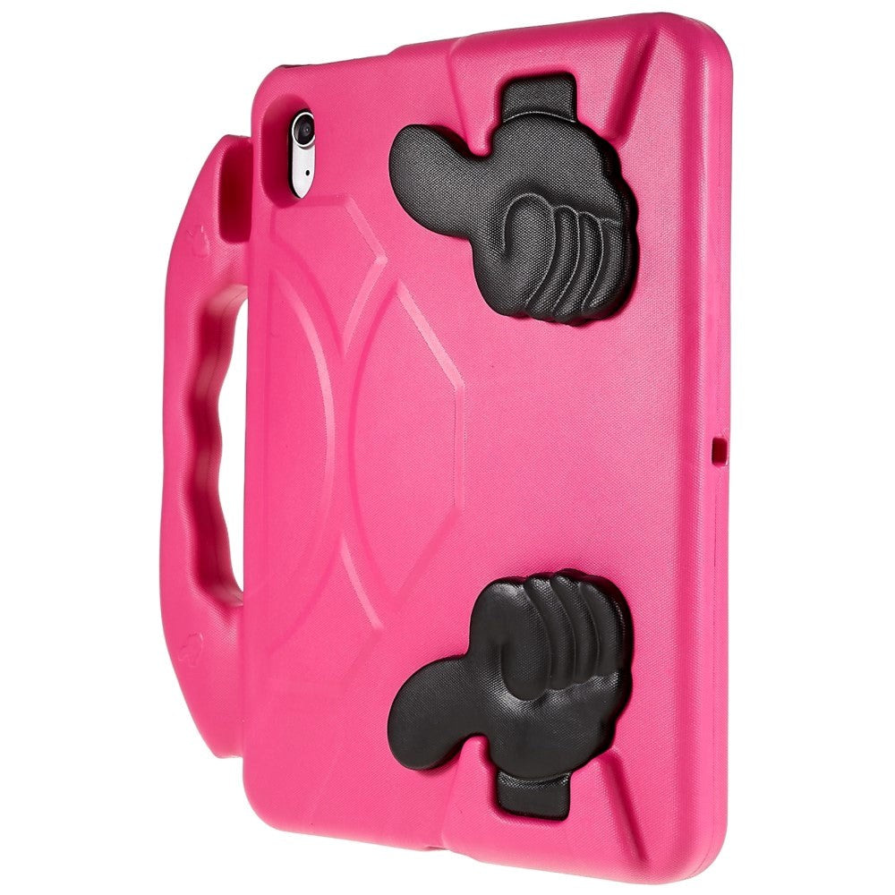 iPad 10.9" (2022) Børne cover - Thumb Kickstand Bagside Cover - Pink