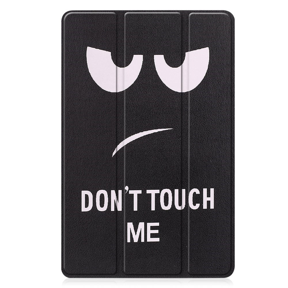 EIDERWOOD Nokia T21 Tri-Fold Kunstlæder Flip Cover m. Vågeblus Funktion - "Don't Touch Me"