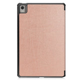 EIDERWOOD Nokia T21 Tri-Fold Læder Flip Cover m. Standerfunktion - Rose Gold