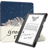 Amazon Kindle Scribe 11th Generation (2022) Origami Læder Flip Cover m. Pen Holder - Kat