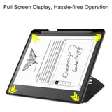 Amazon Kindle Scribe 11th Generation (2022) Origami Læder Flip Cover m. Pen Holder - "Don't Touch Me"