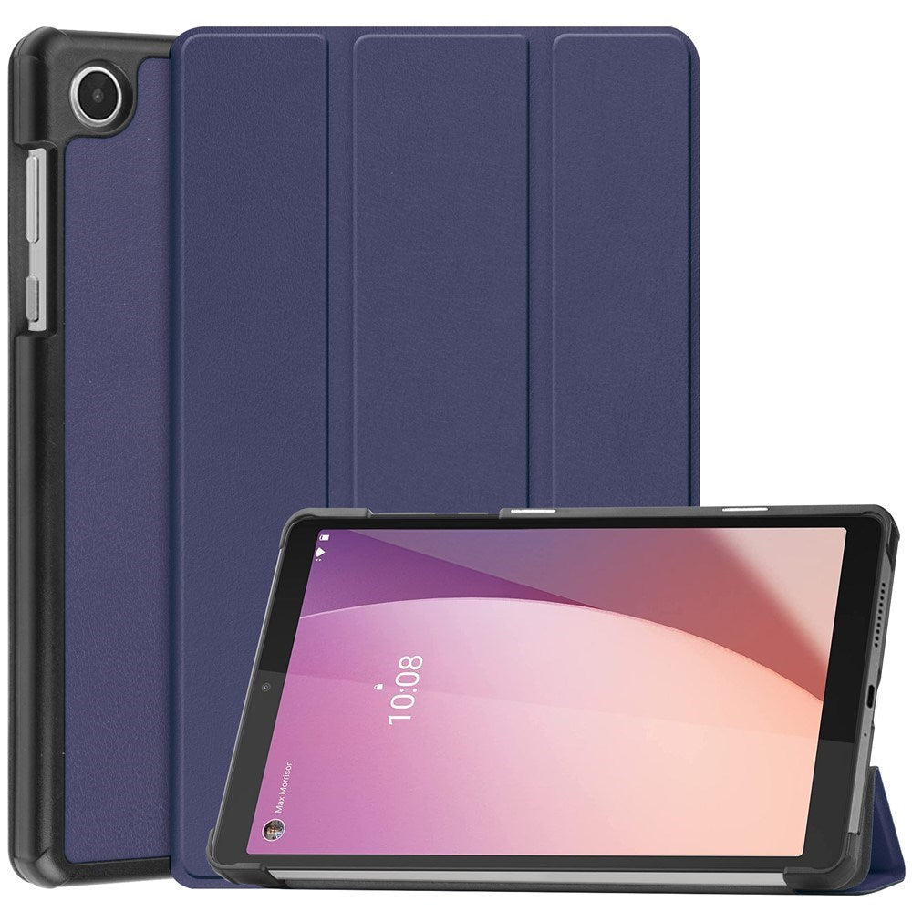 Lenovo Tab M8 (4. Gen.) - EIDERWOOD Tri-Fold Kunstlæder Flip Cover - Blå
