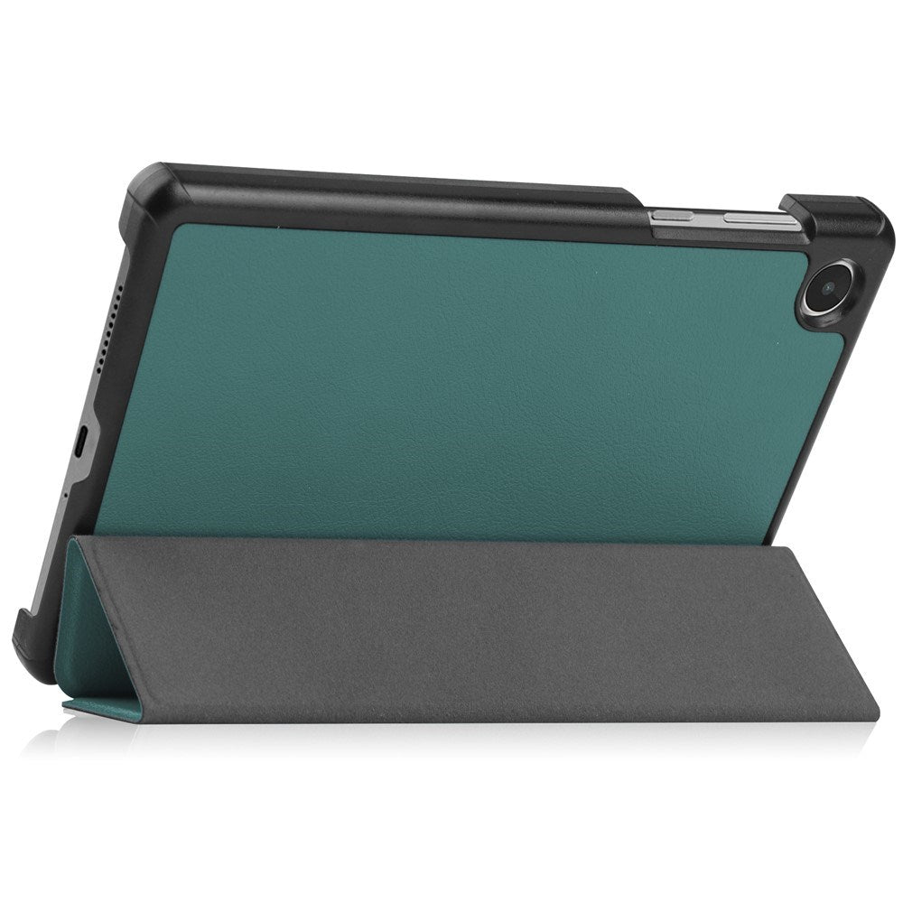 Lenovo Tab M8 (4. Gen.) - EIDERWOOD Tri-Fold Kunstlæder Flip Cover - Grøn