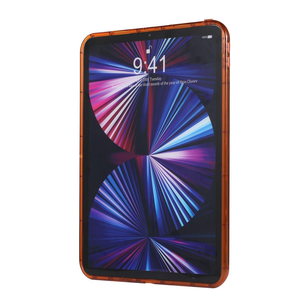 iPad Pro 11" (2022 / 2021 / 2020 / 2018) Fleksibelt Plastik Bagside Cover - Riller - Gennemsigtig / Brun