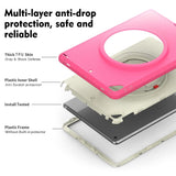 iPad 10.2 (2021 / 2020 / 2019) Håndværker Bagside Cover m. Kickstand & Håndholder - Lyserød