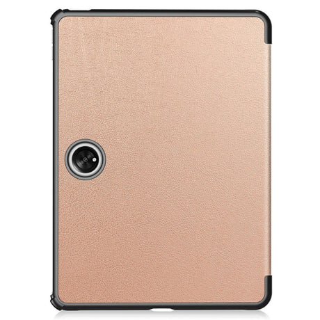 OnePlus Pad / Oppo Pad 2 Tri-Fold Læder Flip Cover m. Vågeblus Funktion - Rose Gold