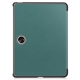 OnePlus Pad / Oppo Pad 2 Tri-Fold Læder Flip Cover m. Vågeblus Funktion - Mørkegrøn