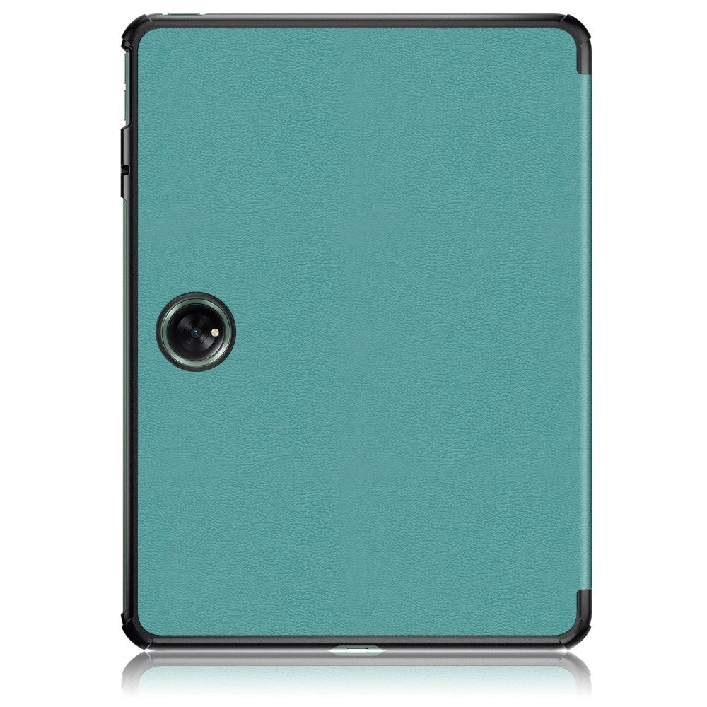 OnePlus Pad / Oppo Pad 2 Tri-Fold Læder Flip Cover m. Standerfunktion - Turkis