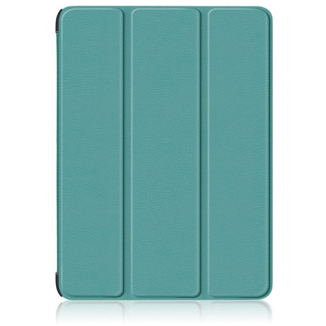 OnePlus Pad / Oppo Pad 2 Tri-Fold Læder Flip Cover m. Standerfunktion - Turkis