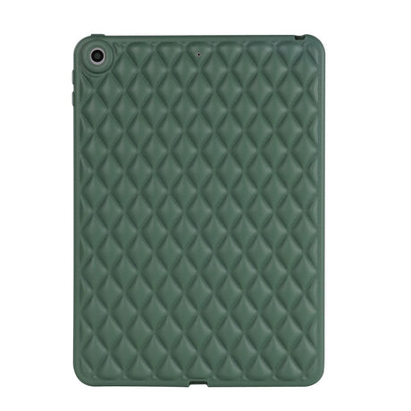 iPad 9.7 (2018-2017) / iPad Air 2 Fleksibelt Plastik Bagside Cover - Rhombe Design - Grøn