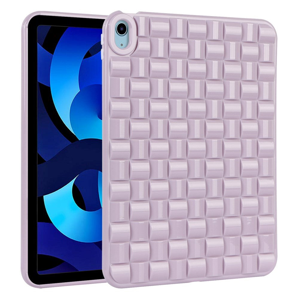 iPad Air (2022 / 2020) Fleksibelt Plastik Bagside Cover - Flet Design - Lilla