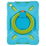 Pepkoo iPad 11" (2025) / 10.9" (2024 / 2022) Børne Cover m. Kickstand - Blå / Grøn