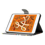 iPad Pro 9.7 (2016) / iPad Air / iPad Air 2 / iPad 9.7 (2017/2018) Læder Flip Cover m. Farvede Prikker - Hvid / Sort