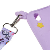 iPad 10.2" (2021 / 2020 / 2019) / Air 10.5" (2019) / Pro 10.5" Silikone Bagside Cover m. Stander, Print & Strop - Enhjørning