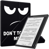 EIDERWOOD Kobo Elipsa 2E Origami Læder Flip Cover m. Pen Holder - "Don't Touch Me"