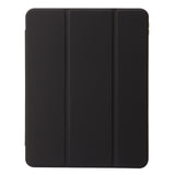 EIDERWOOD iPad 10.9" (2024/2022) Tri-Fold Kunst Læder Flip Cover m. Apple Pencil Holder - Sort