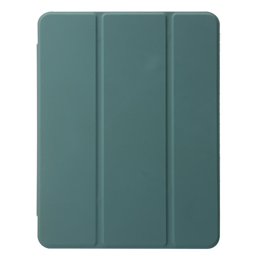 EIDERWOOD iPad 10.9" (2022) Tri-Fold Kunst Læder Flip Cover m. Apple Pencil Holder - Grøn