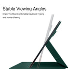 Samsung Galaxy Tab S8 / S7 - EIDERWOOD Kunstlæder Flip Cover m. Pen Holder - Grøn