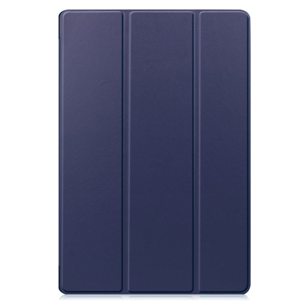 Samsung Galaxy Tab S9+ (Plus) Tri-Fold Læder Flip Cover m. Pencil Holder - Mørkeblå