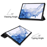 Samsung Galaxy Tab S9 Imiteret Læder Flip Cover - Don't Touch Me