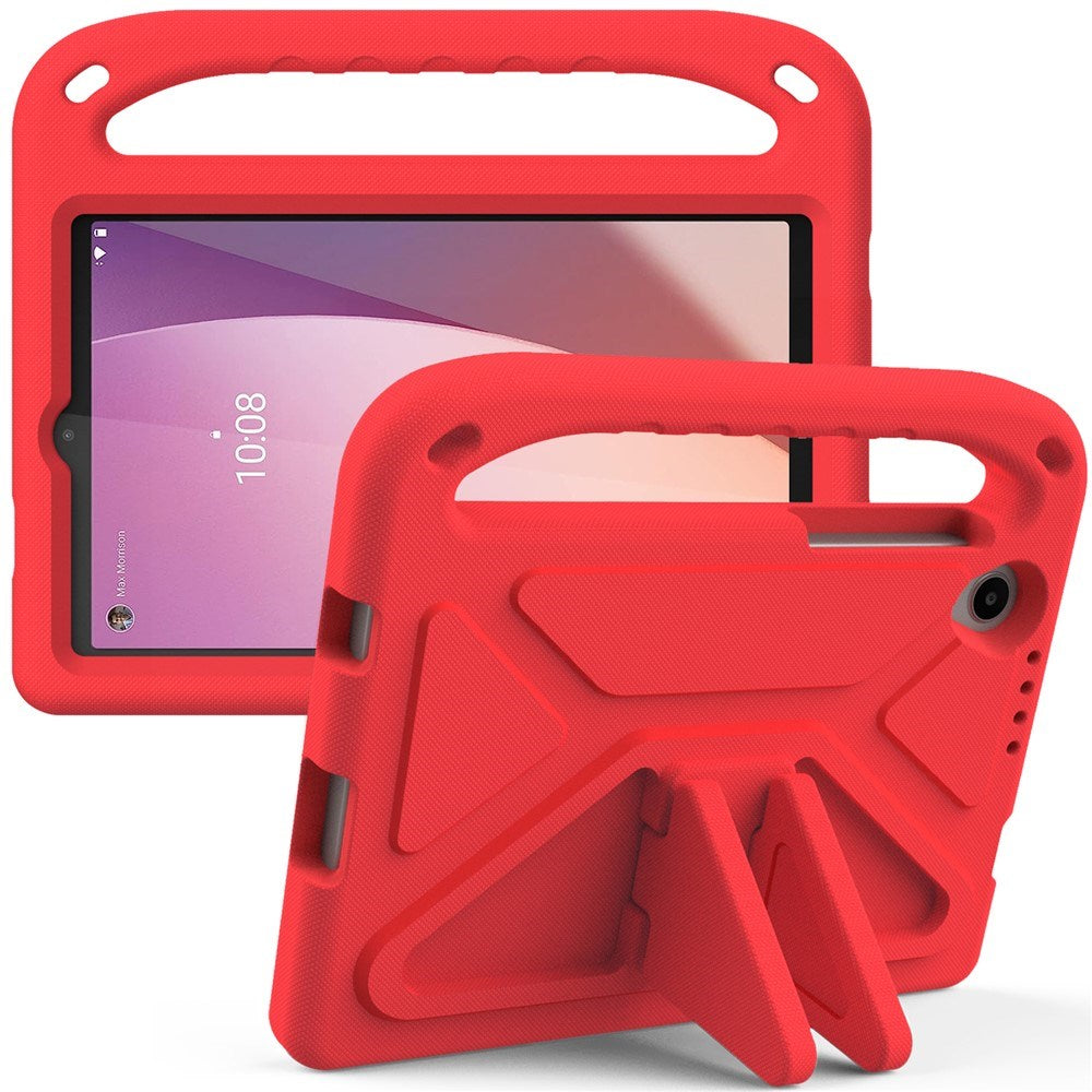 Lenovo Tab M8 (4. Gen.) - EIDERWOOD Børne Cover m. Håndtag & Ståfunktion - Rød