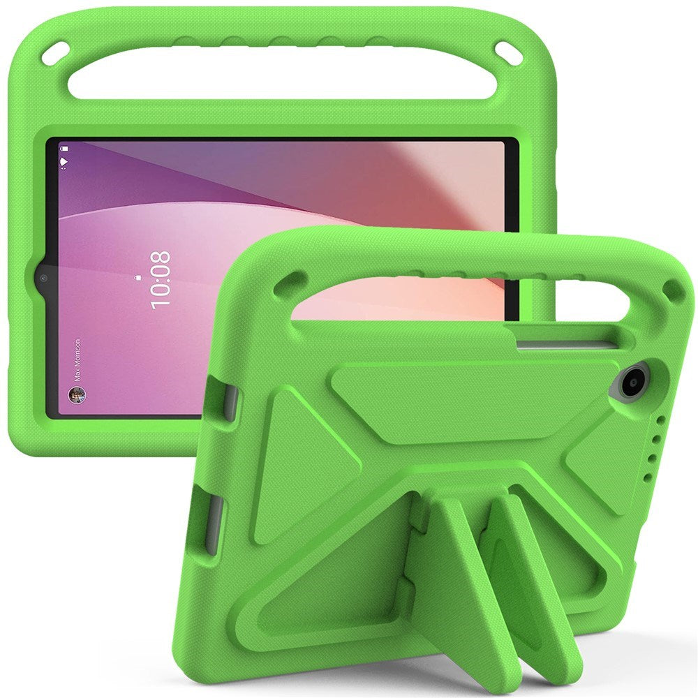 Lenovo Tab M8 (4. Gen.) - EIDERWOOD Børne Cover m. Håndtag & Ståfunktion - Grøn