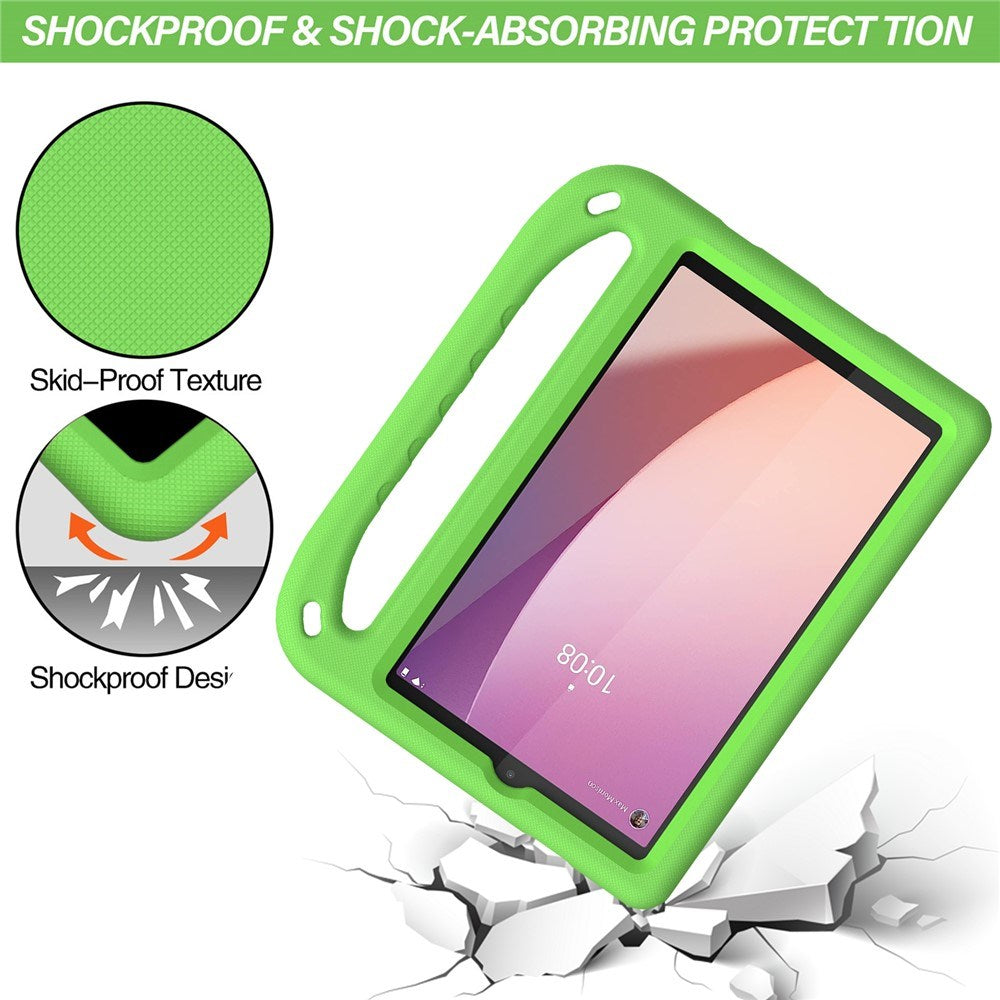 Lenovo Tab M8 (4. Gen.) - EIDERWOOD Børne Cover m. Håndtag & Ståfunktion - Grøn