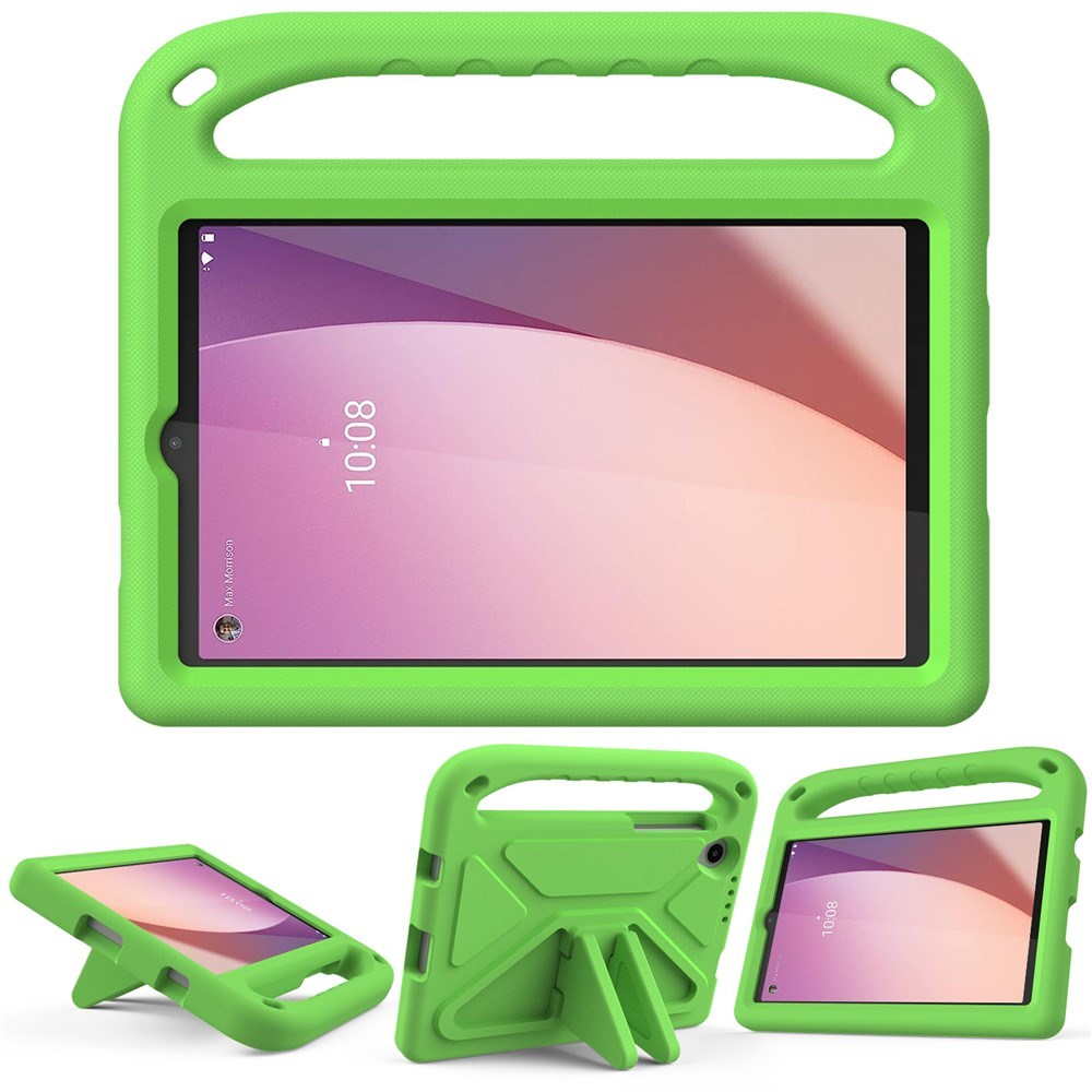 Lenovo Tab M8 (4. Gen.) - EIDERWOOD Børne Cover m. Håndtag & Ståfunktion - Grøn