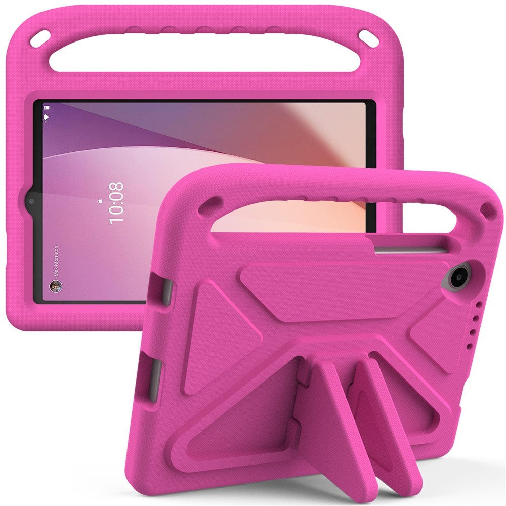 Lenovo Tab M8 (4. Gen.) - EIDERWOOD Børne Cover m. Håndtag & Ståfunktion - Lyserød