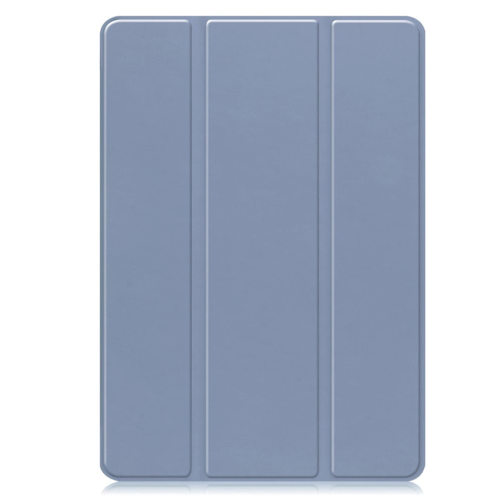 Samsung Galaxy Tab S9+ (Plus) Magnetisk Tri-Fold Læder Flip Cover m. Pencil Holder - Blå