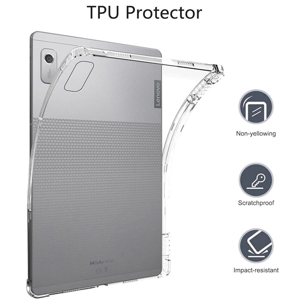 Lenovo Tab M9 Fleksibelt Plastik Bagside Cover - Gennemsigtig