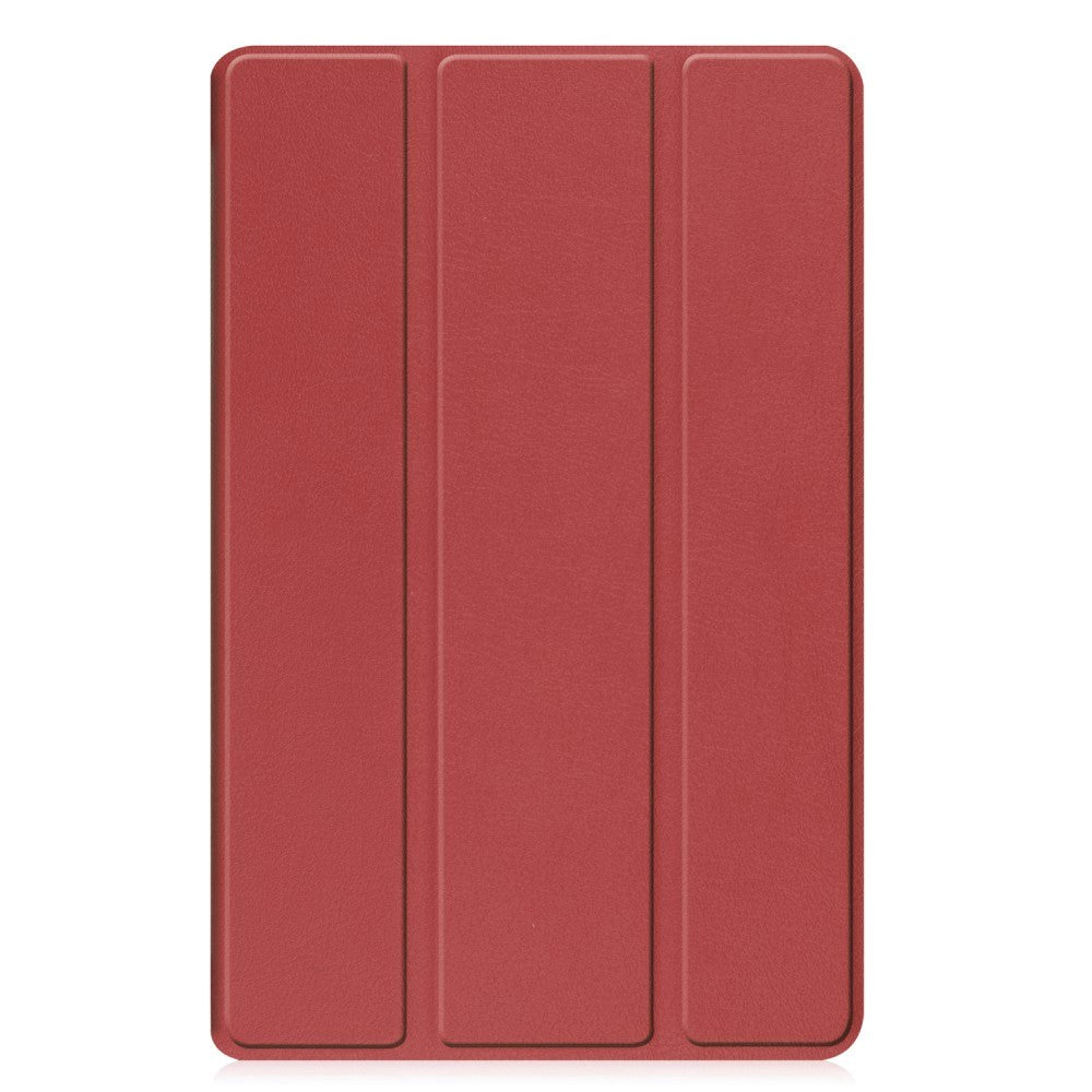 Samsung Galaxy Tab A9 Tri-Fold Læder Flip Cover m. Standerfunktion - Rød