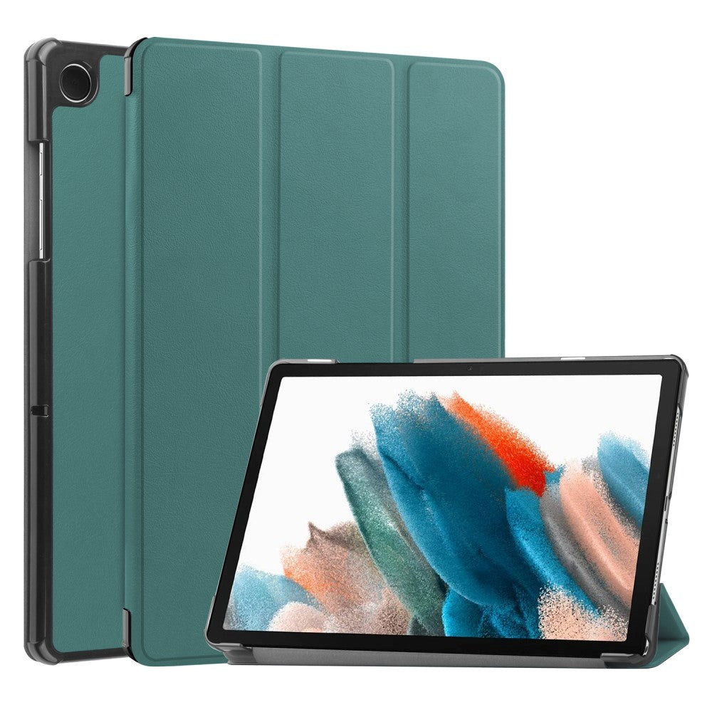 Samsung Galaxy Tab A9 Tri-Fold Læder Flip Cover m. Standerfunktion - Grøn