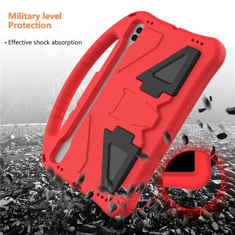 Samsung Galaxy Tab S9 / S8 / S7 - EIDERWOOD Børne Cover m. Håndtag & Ståfunktion - Rød