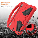 Samsung Galaxy Tab S9 / S8 / S7 - EIDERWOOD Børne Cover m. Håndtag & Ståfunktion - Rød