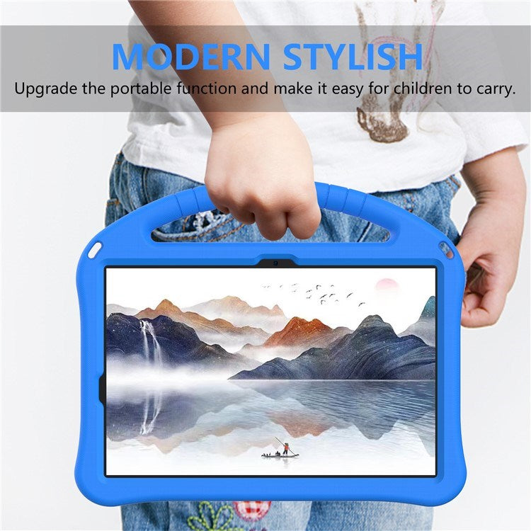 Samsung Galaxy Tab S9 / S8 / S7 - EIDERWOOD Børne Cover m. Håndtag & Ståfunktion - Blå