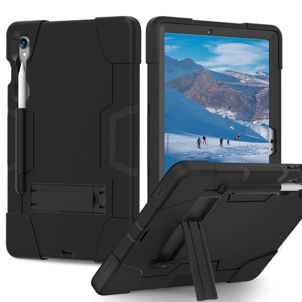 Samsung Galaxy Tab S9 / S9 FE Håndværker Cover m. Penholder & Stander - Sort